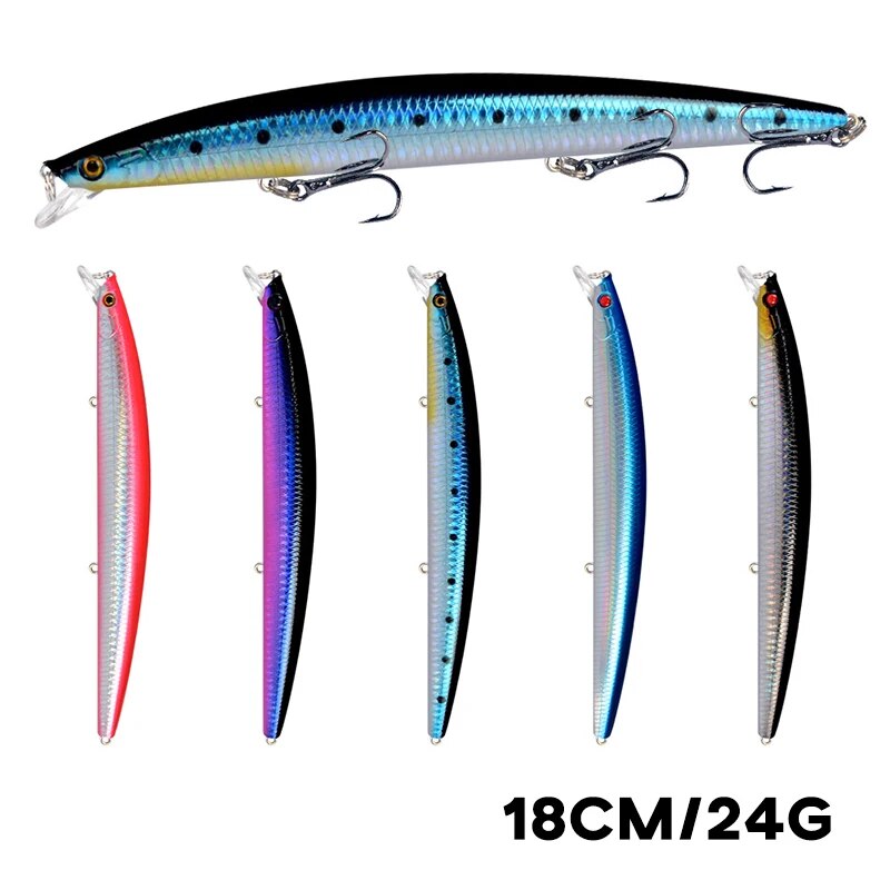 Fishing Equipment Lures - Minnow Balıkçılık Cazibesi Lazer Sert Yapay