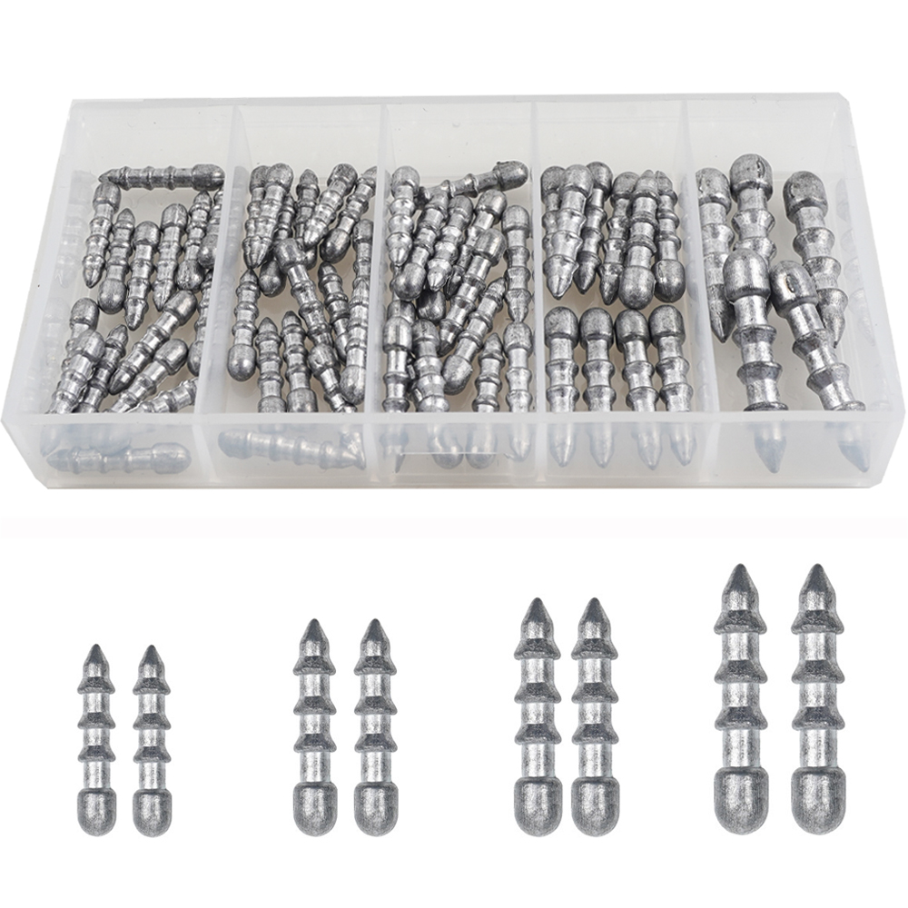 Fishing Equipment Lures - 60 adet tırnak ağırlıkları solucan balıkçılık