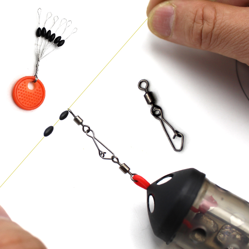 Carp Fishing Tackle - Sazan balıkçılık aksesuarları besleyici bağlantı döner