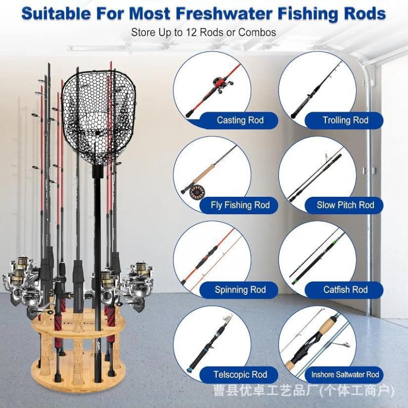 Yuvarlak Masif Ahşap Olta Depo - Fishing Equipment And Tools incelemesi ve fiyatı